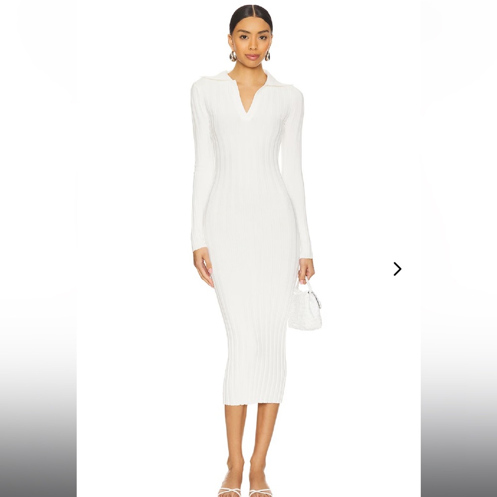 Lovers & Friends Anika Midi Dress White Size M